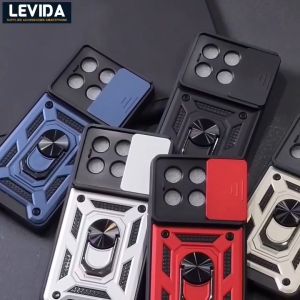 Poco X6 5G Poco X6 Pro Case Robot Ringstand Slide Kamera Poco X6 5G Poco X6 Pro