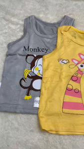 Áo ba lỗ bé sơ sinh  áo ba lỗ bé trai bé gái chất vải thun lạnh mềm mịn mát nền màu áo ba lỗ mùa hè cho bé