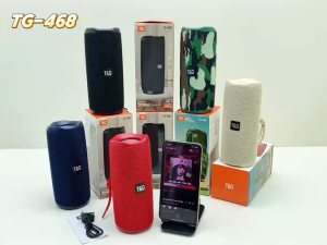 T&G TG-468 TWS Bluetooth V6.0 Portable Powerful Bass Fabric Design IPX4 Waterproof Speaker with Handle Design