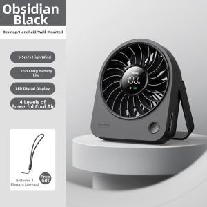 Aecooly | Quiet Portable USB Charging Cute Mini Desk Fan Long Battery Life