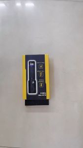 ไฟฉาย LED T6 + COB โคมไฟด้านข้าง WT-028 มีคลิปหนีบเข็มขัด ชาร์จ USB ปรับซูม กันน้ำ วัสดุอลูมิเนียมจับถนัดมือ