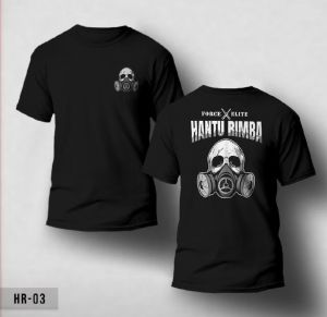 KAOS HANTU RMBAFORCE ELITE DTF MASKER   - KAOS DISTRO/KAOS MURAH/KAOS ADEM NYAMAN