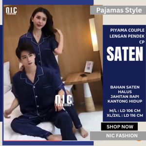 Baju Tidur Pria Lengan Pendek Piyama Pria / Pajamas Man - NIC Fashion