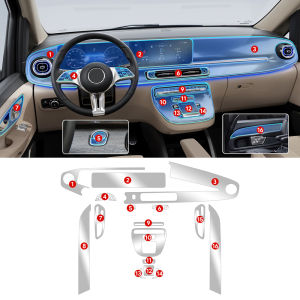 Phim Bảo Vệ Nội Thất Xe Mercedes Benz V Class 2024-2026 Chất Liệu TPU Chống Xước Dán Bảo Vệ Tự Động Phụ Kiện