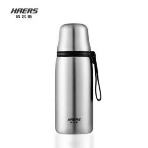 ถ้วยสูญญากาศ Hals ขนาดใหญ่ 316 สแตนเลสสำหรับผู้ชายและผู้หญิง ถ้วยน้ำดื่มแบบพกพาพร้อมฝาปิดสำหรับต้มชา
