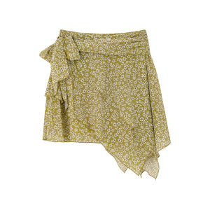 Layered Side-Tie Short Skirt