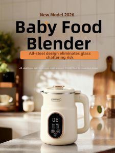 HATTIECS | Baby Steel Food Processor Steam Cook Blender