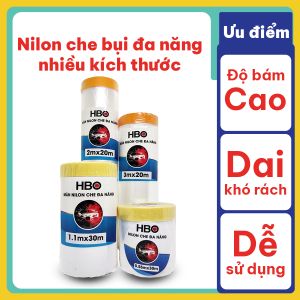 Màng che bụi nilon kích thước siêu lớn 3mx20m che chắn bụi hoàn toàn sử dụng đơn giản