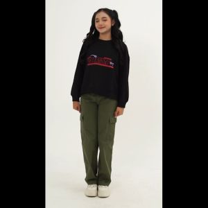 3Second Jaket Wanita Crewneck Sweatshirt Baby Terry Sasami HP-C021024