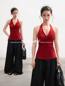 BAIDAIFEI | Halter Strap Sleeveless Vest Design Summer Wear Covering Armpit