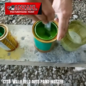 EMJ Anzahl Anti Rust Paint for Metal – Green Polyurethane Anti-Corrosion Primer for Car & Motorcycle | 3/4L Base + 1/4L Hardener | Professional Use Only