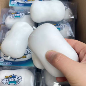 Squishy Soap Shaped Ball Squeeze Toys Soap Stress Ball Fidget Toy Crunchy Ball Round Blocks Filled ASMR Anti Stress for Adult