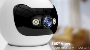 【Malaysia Stock】Jooan 5MP 5G WiFi Security Camera Cam720 360° Panoramic Baby/Pet Monitor with Two-Way Audio & Night Vision - Wireless Home CCTV IP Camera