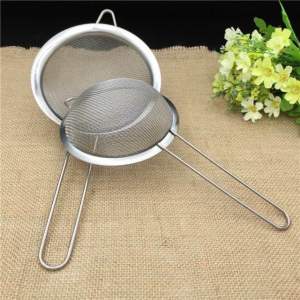 Rây Lọc Thức Ăn Viền có gác Cao Cấp đủ size - Rây Lọc Inox Lọc Cháo Lọc Bột Cho Bé Ăn Dặm - gia dụng NARI