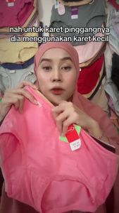 3Pcs Celana Dalam Wanita Sorex 2055 Model Maxi Bahan Katun Size M - EQL