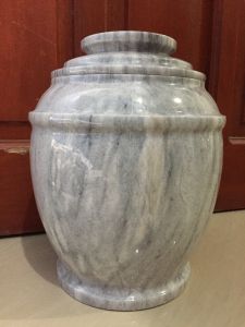 MARBLE CREMATION URN for adult ashes 7x9 inches from Romblon