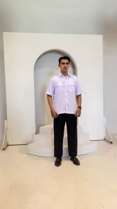 NRS Series - Seragam Pemda Pria Putih Hitam Baju PDH Pegawai Negeri Guru PNS