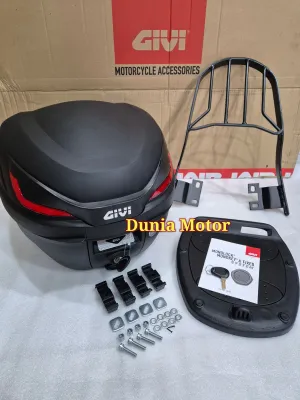 Box Givi B27 NX plus Breket Box - Givi B 27 NX dan Bracket Box Mio Beat Vario Mx King jupiter Vega Supra 125 Gtr sonic byson vixion megapro scorpio tiger kharisma revo blade helm in satria fu spin skywave scopy genio freego fazzio klx soul gt x ride