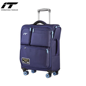 Oxford Fabric Luggage 20 Inch Small Carry-On Suitcase Multi-Functional Business Travel Bag with Rod And Wheels for Travel