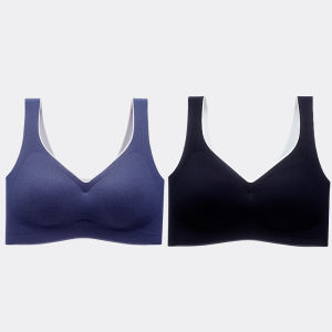 Seamless Sports Bra Women without Steel Ring Small Sized Bra Beauty Back and Push up Breast Holding Push-up Latex Bra Vest