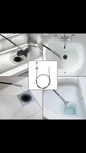 Dụng Cụ Thông Tắc Cống Lò Xo Linh Hoạt Thân Thiện Với Môi Trường Loại Bỏ Tóc Cho Bồn Rửa Nhà Bếp Bồn Tắm Nhiều Kích Cỡ Có Sẵn
