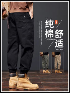 Quần Dài Nam Cotton Nguyên Chất Thường Ngày Mùa Hè 2025 Quần Dài Thể Thao Rộng Rãi Quần Dài Làm Việc Quần Dài Mùa Xuân Thu