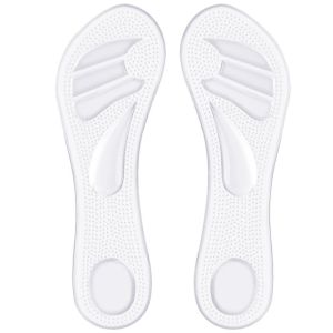 SRIEI 1 Pair Women Silicone Gel Shoes Insoles Women High Heels Foot Pads Arch Support Insole Flat Foot Orthotic Insole