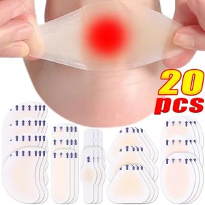 【Not Easy to Fall Off】20PCS Pain Relief Heel Stickers Shoes Soft Waterproof Heel Pads Avoid Foot Abrasions Heel Protector Sandals Hydrocolloid Blister Patch