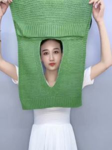 Áo Len Dệt Kim Thời Trang Mùa Hè Đa Năng Áo Khoác Ngoài Máy Lạnh Áo Khoác Ngoài Áo Choàng Cổ Lót Lông Cừu Màu Trơn Phong Cách Hàn Quốc Cho Nữ