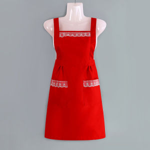 Ladies Oil-resistant And Dirt-resistant Princess-style Apron Waist Apron One-size-fits-all Korean-style Household Cleaning Tool