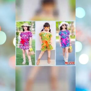 ชุดเด็กลายดอก ชุดเที่ยวสงกรานต์ ผ้าคอตตอน ชุดเด็กลายดอก ชุดเที่ยวสงกรานต์ ผ้าคอตตอน