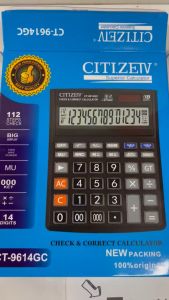 Kalkulator CITIZEN CT 9614 GC 14 Digit - Calculator Check Dual Two 2 Power