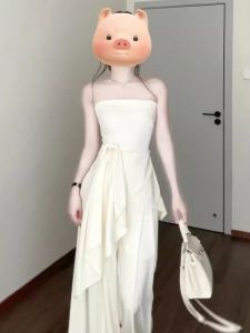CHANGTONG | Bộ Quần Dài Áo Ngực Dây và Cardigan Sang Trọng