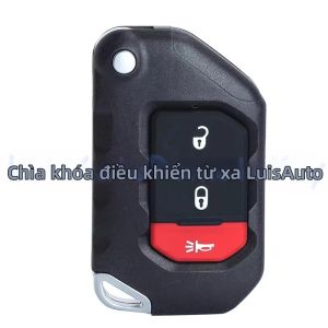 Vỏ Ốp Chìa Khóa Xe Hơi Cho Jeep Wrangler Rubicon Sahara JK JL Gladiator 2-3-4 Nút Vỏ Chìa Khóa Gập Vỏ Chìa Khóa Điều Khiển Từ Xa Chất Liệu ABS + Kim Loại