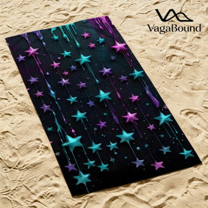 BILIBILI | Dripping Star Ornaments Beach Towel Sand Free Quick Dry Absorbent Thin Compact Towels for Swimming Camping Beach Accessories