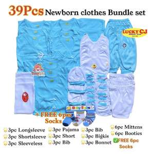 39pcs Newborn Clothes Bundle set 100% Cotton LUCKY CJ