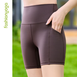 Fancy Saint Womens Yoga Shorts Tight Running Fitness Exercise Breathable Elastic Sports Pants Butt Lifting Tight Fit FC12501