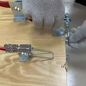 90 Degree Quick Release Clamp Iron Adjustable Metal Anti-Slip Toggle Latch Catch Clasp for Woodworking Press Clamps