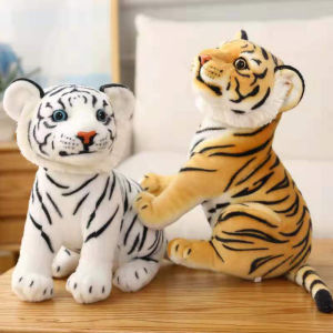 23 ซม.จําลองเด็กTiger Plushของเล่นเต็มไปด้วยสัตว์ป่าหมอนเสือป่าตุ๊กตาเด็กชายและเด็กหญิงBlivda
