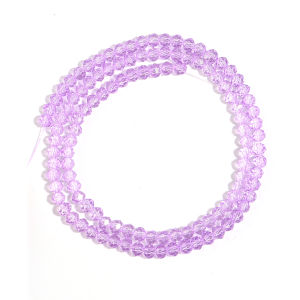 3 4 6 8 10 มม.แก้วคริสตัลสีม่วงลูกปัดออสเตรีย Rondelle ลูกปัดหลวม Spacer ลูกปัดสําหรับเครื่องประดับ DIY ทําสร้อยข้อมือ Necklac