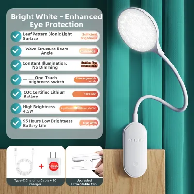 Philips | Charging Desk Lamp for Reading Clamping Eye-care