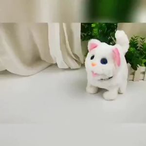 Electric Walking Cat Plush Stuffed Interactive Kids Toys Mainan Kucing Cat Walking Baby Educational Toys Birthday Gift 2895