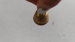 กระดิ่งทองเหลือง ขนาดกว้าง 2.5 ซม. กระดิ่ง ห้อยแต่งบ้านสวยๆ แพ็ค 10 ลูก