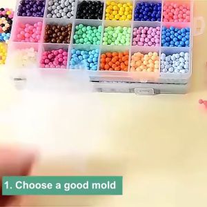 FunToy 2400 PCS Handmade Magic Water Fuse Beads DIY Creative Beads Toys Children Educational Toys