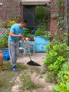 ไม้กวาดขนแปรงขนาดใหญ่พร้อมขยายขนาดใหญ่พิเศษ ไม้กวาดยักษ์ ไม้กวาดขนาดใหญ่ มีหน้ากว้าง ลานคลังสินค้าและลานกลางแจ้ง ทำความสะอาดได้ง่ายโดยไม่ต้องงอ