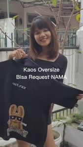 MIMIZU ID Kaos Oversize Money Rabbit Cotton Combed 30s Kaos Pria Dan Wanita