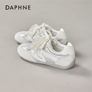 Daphne | Heel Boosting Soft Bottom Silver Womens Sneakers
