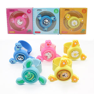 Flash Rotate Gyro Kids Mosquito Repellent Bracelet Cartoon Luminous Slap Band Toy Baby Anti-Bite Anti-Mosquito Watch