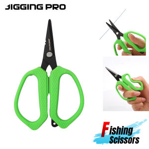JIGGING PRO Fishing Scissors Plier Cut Braid Line PE Titanium Coated Stainless Steel Fishing Pliers Fishing Tools