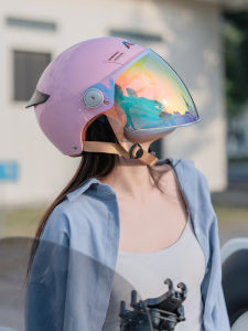 AIS | Pink Summer Sun Protection Helmet for Scooter